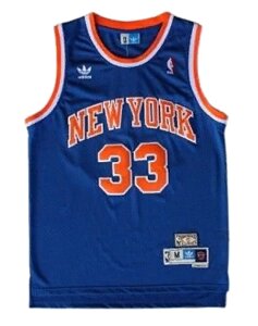 Баскетбольна джерсі NBA New York Knicks №33 Patrick Ewing синя