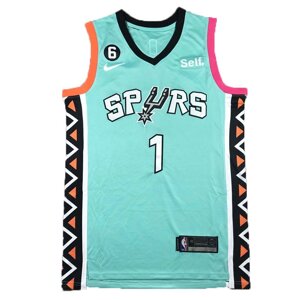 Баскетбольна джерсі NBA San Antonio Spurs №1 Victor Wembanyama Light Green