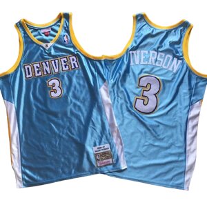 Баскетбольна джерсі New Collection Hardwood Classics Denver Nuggets NBA Allen Iverson №3 блакитний