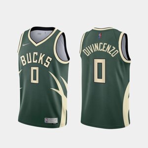 Баскетбольна джерсі Nike Bucks №0 Donte DiVincenzo Green Print