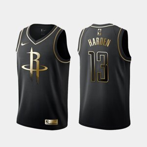 Баскетбольна джерсі Nike Houston Rockets №13 James Harden Golden Edition Black print