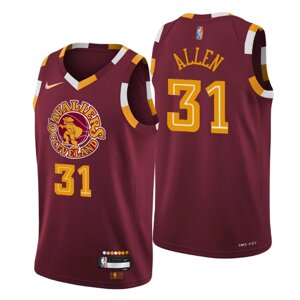 Баскетбольна джерси Nike NBA Cleveland Cavaliers №31 Jarrett Allen бордовий print