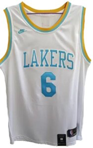 Баскетбольна джерсі Nike NBA Los Angeles Lakers №6 Lebron James White