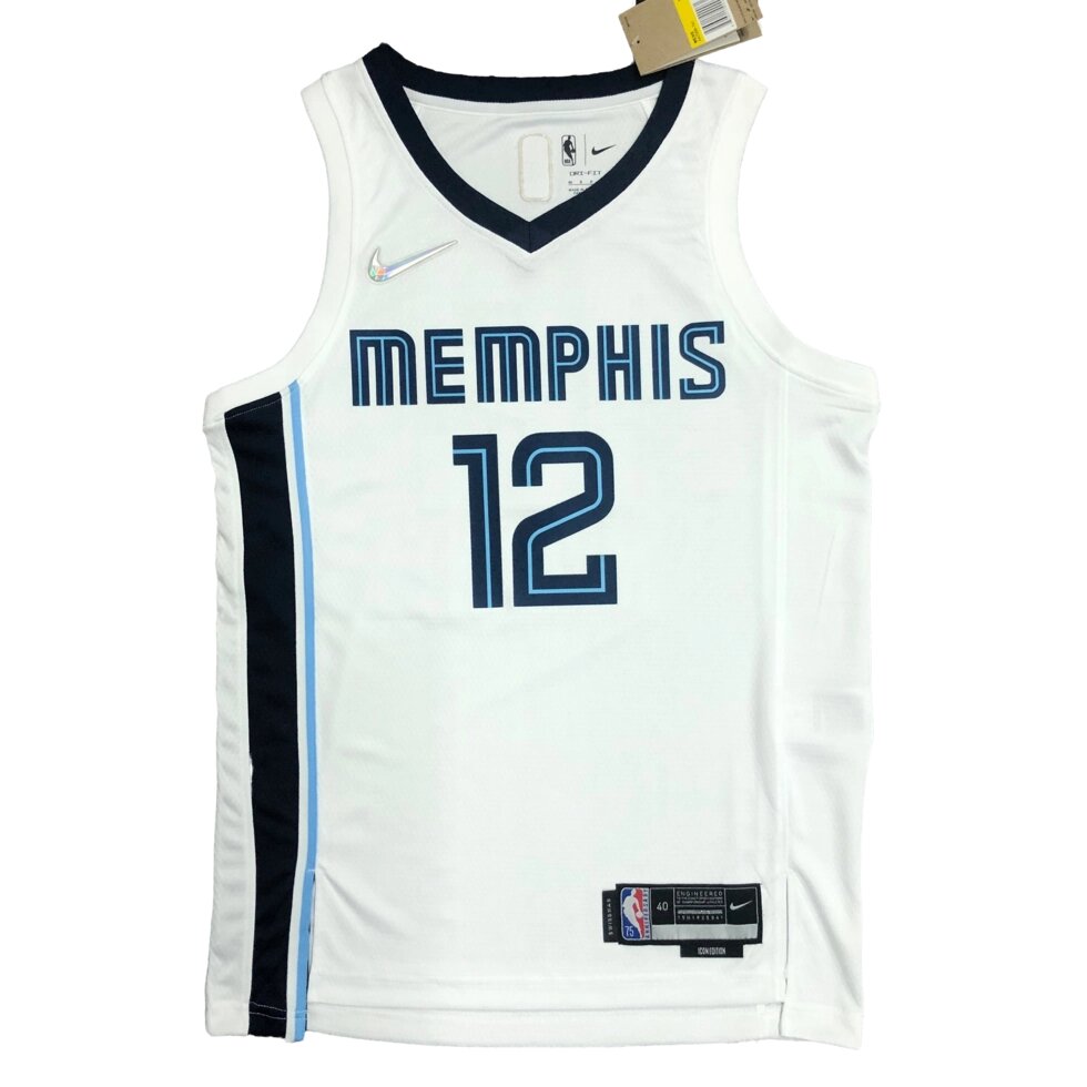 Баскетбольная джерси Nike NBA Memphis Grizzlies №12 Ja Morant White Print від компанії Basket Family - фото 1