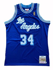 Баскетбольна джерсі Nike NBA New Collection Hardwood Classics №34 Shaqil O "Neal Blue