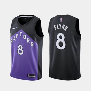 Баскетбольна джерсі Nike NBA Toronto Raptors №8 Malachi Flynn Black Print