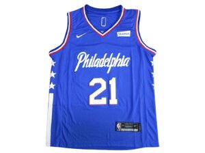 Баскетбольна джерсі Nike Philadelphia 76ers №21 Joel Embiid синя