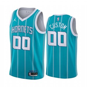 Баскетбольна форма 2021 Jordan NBA Charlotte Hornets №00 Custom City Edition print