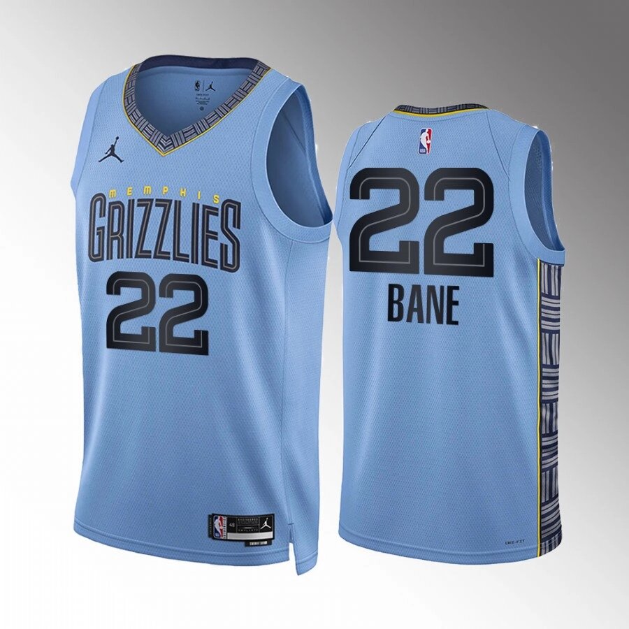 Баскетбольная форма Jordan  NBA Memphis Grizzlies №22 Desmond Bane Blue Print від компанії Basket Family - фото 1
