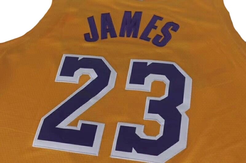 Баскетбольная форма NBA Los Angeles Lakers №23 Lebron James Yellow