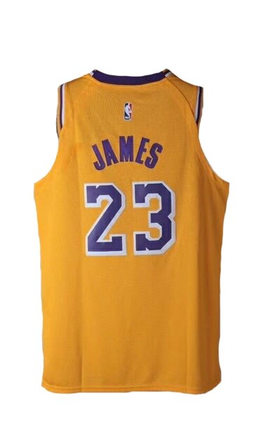Баскетбольная форма NBA Los Angeles Lakers №23 Lebron James Yellow