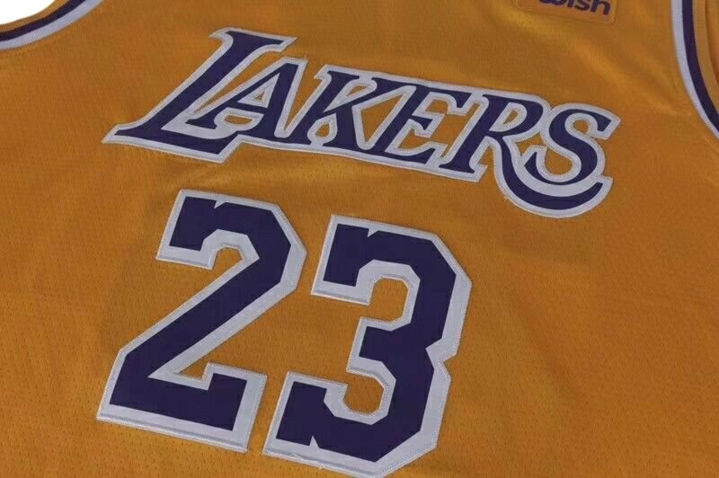 Баскетбольная форма NBA Los Angeles Lakers №23 Lebron James Yellow