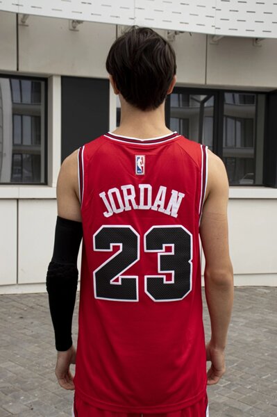 Баскетбольная форма Nike Chicago Bulls №23 Michael Jordan красная