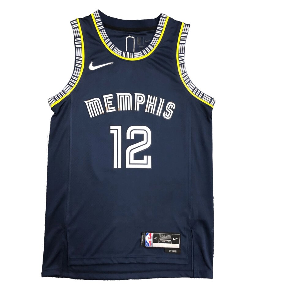 Баскетбольная форма Nike NBA Memphis Grizzlies №12 Ja Morant Blue Print від компанії Basket Family - фото 1