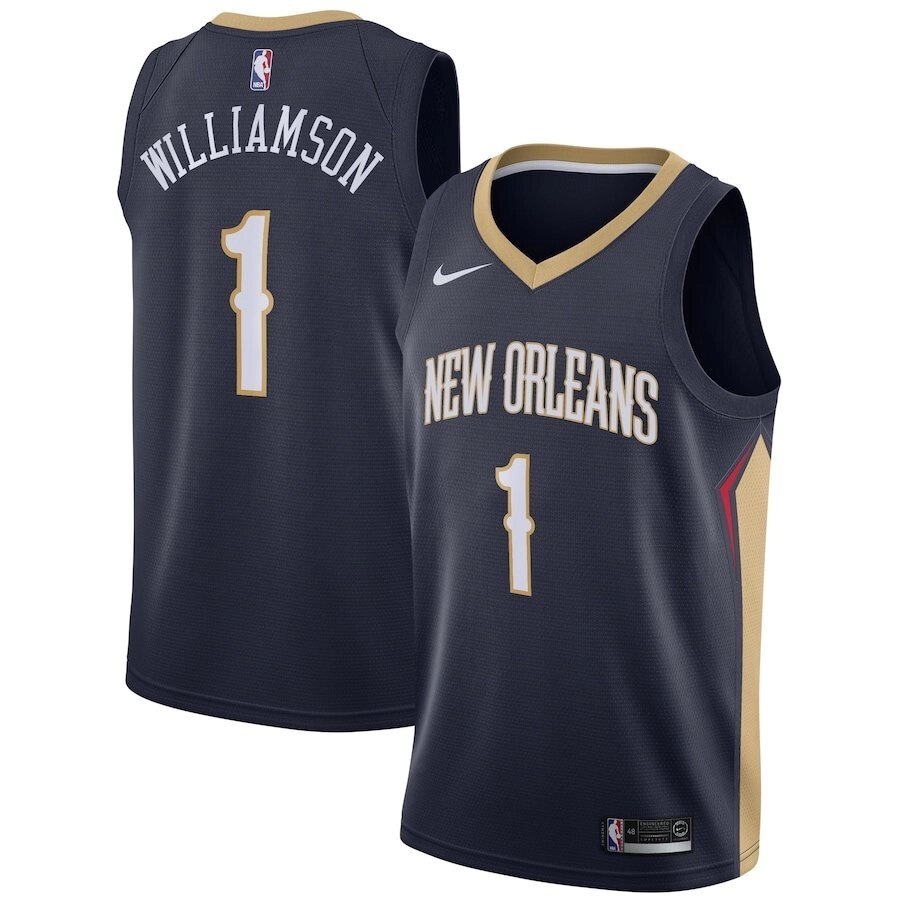 Баскетбольная форма Nike NBA New Orleans Pelicans №1 Zion Williamson dark blue від компанії Basket Family - фото 1