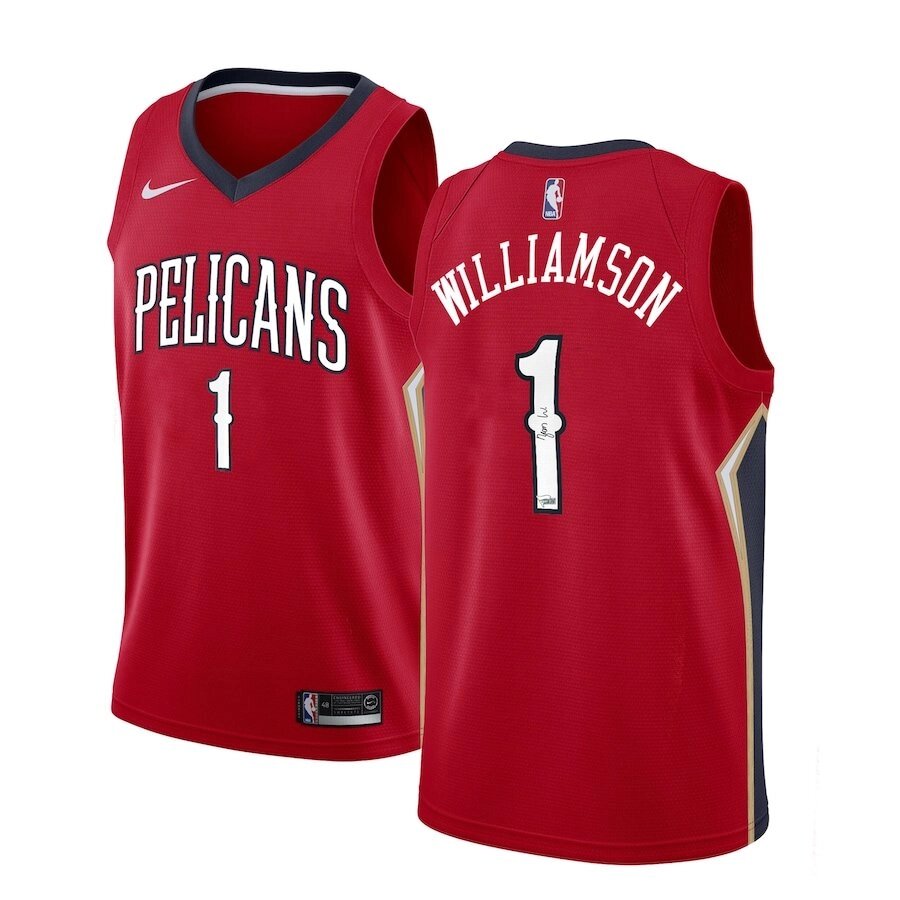 Баскетбольная форма Nike NBA New Orleans Pelicans №1 Zion Williamson red від компанії Basket Family - фото 1