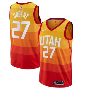 Баскетбольна форма Nike NBA Utah Jazz №27 Rudy Gobert помаранчева