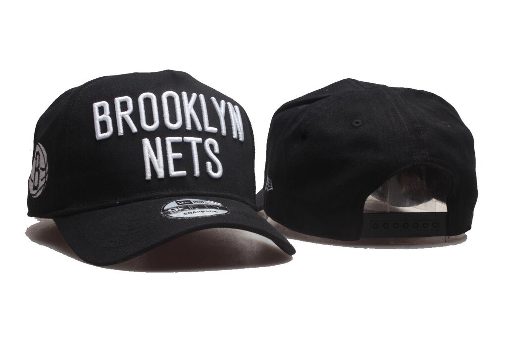Баскетбольні бейсболки NBA Brooklyn Nets Black від компанії Basket Family - фото 1