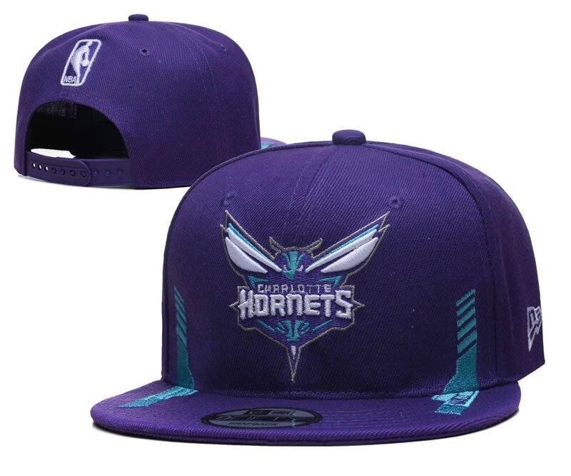 Баскетбольні снепбеки NBA Charlotte Hornets Purple від компанії Basket Family - фото 1