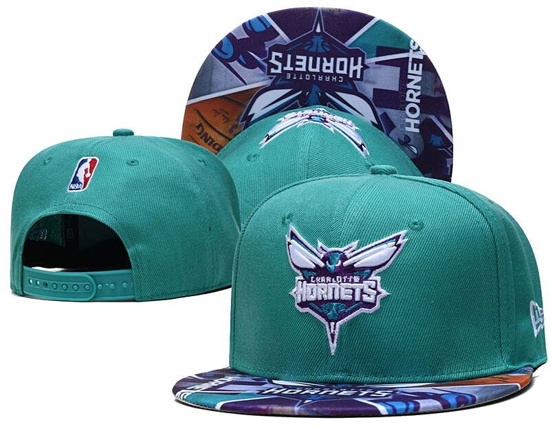 Баскетбольні снепбеки NBA Charlotte Hornets Turquoise від компанії Basket Family - фото 1