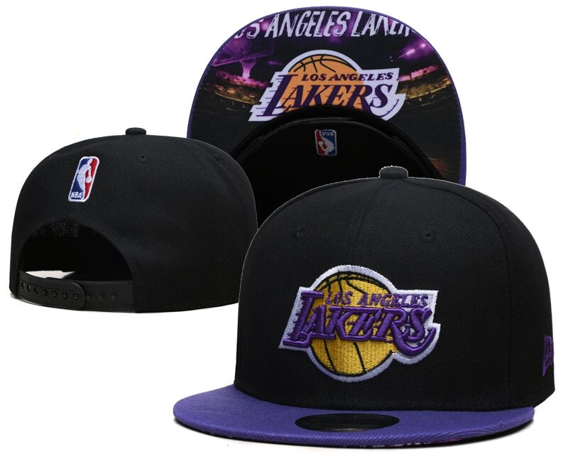 Баскетбольні снепбеки NBA Los Angeles Lakers Black від компанії Basket Family - фото 1