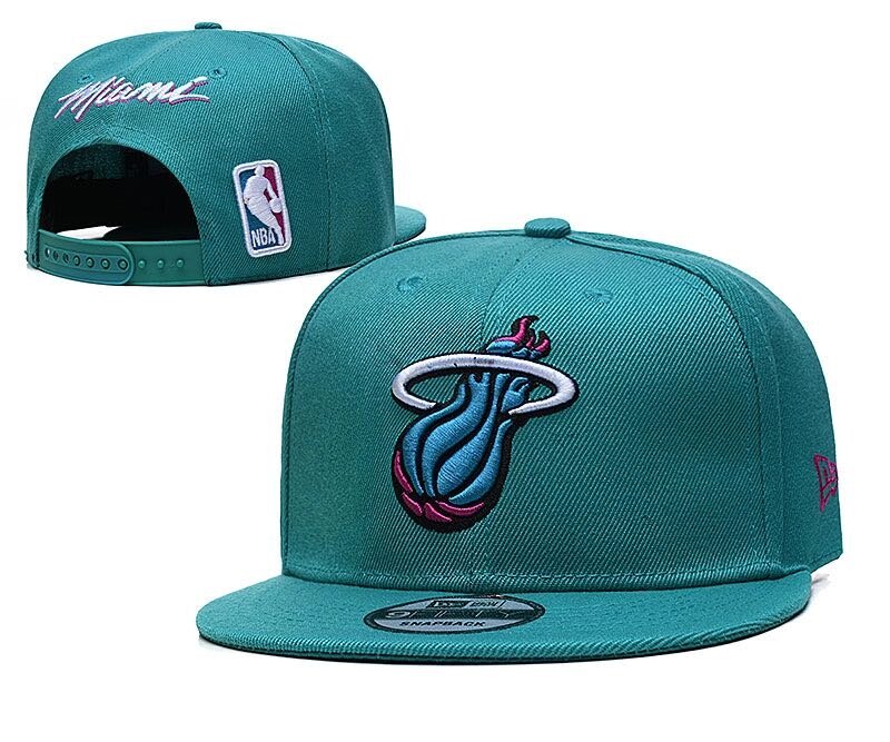 Баскетбольні снепбеки NBA Miami Heat Turquoise від компанії Basket Family - фото 1