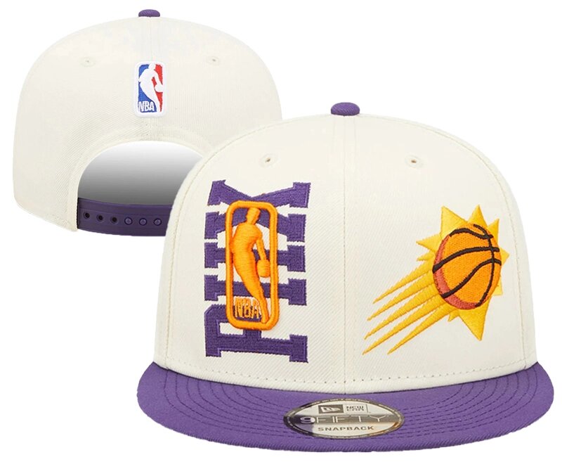 Баскетбольні снепбеки NBA Phoenix Suns White від компанії Basket Family - фото 1