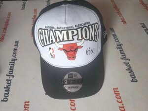 Баскетбольні бейсболки NBA Chicago Bulls Black-White