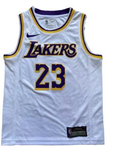 Дитячі баскетбольні джерсі Nike NBA клуб Los Angeles Lakers №23 LeBron James Тайланд White