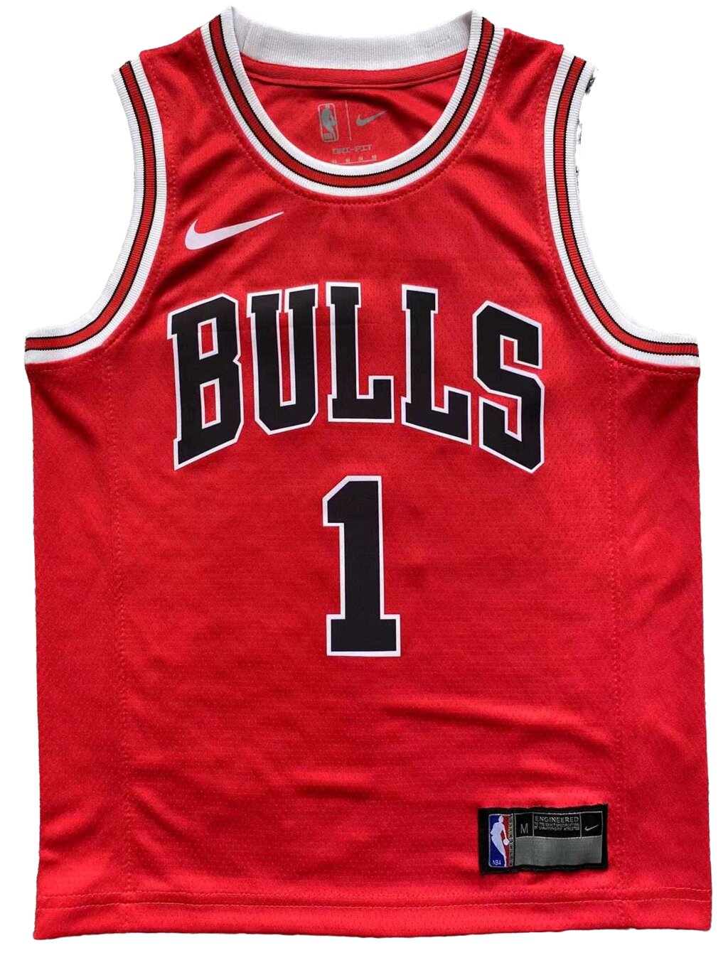 Дитяча баскетбольна форма NBA клуб Chicago Bulls №1 Derrick Rose Тайланд Red від компанії Basket Family - фото 1