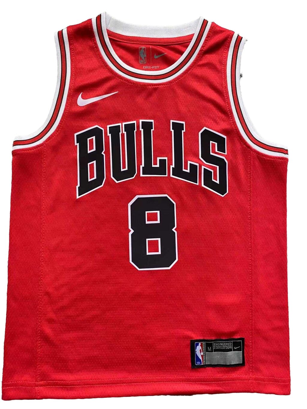 Дитяча баскетбольна форма NBA клуб Chicago Bulls №8 Zachary LaVine Тайланд Red від компанії Basket Family - фото 1
