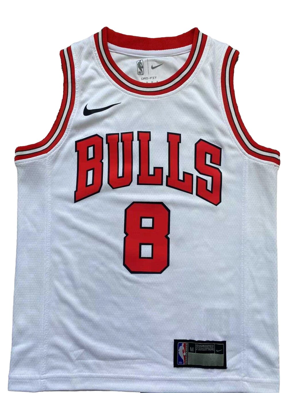 Дитяча баскетбольна форма NBA клуб Chicago Bulls №8 Zachary LaVine Тайланд White від компанії Basket Family - фото 1