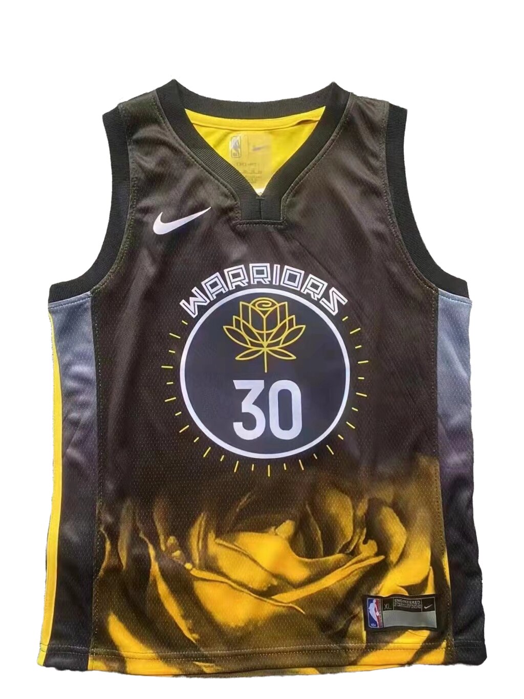 Дитяча баскетбольна форма NBA клуб Golden State Warriors №30 Stephen Curry Тайланд Black від компанії Basket Family - фото 1