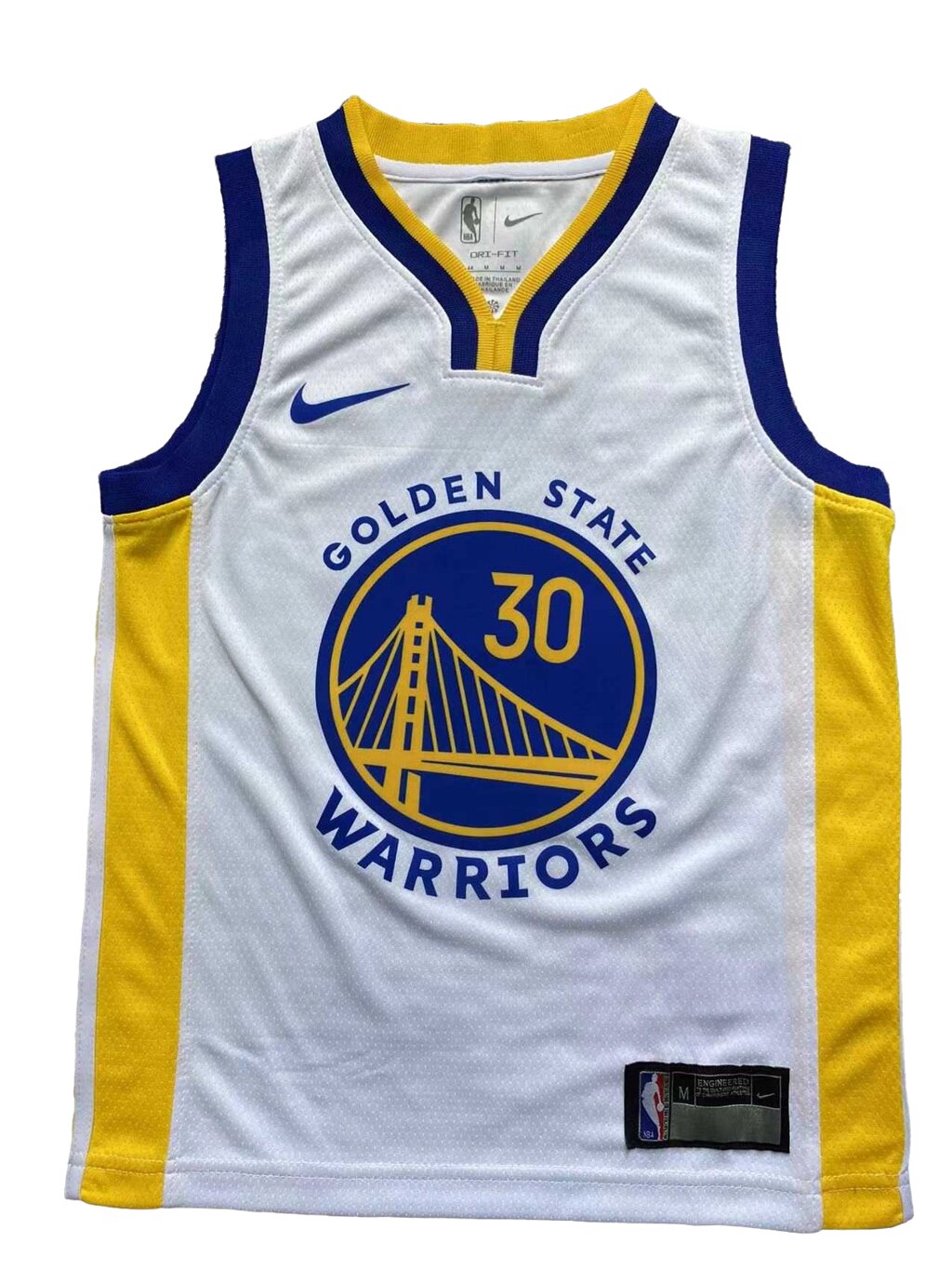 Дитяча баскетбольна форма NBA клуб Golden State Warriors №30 Stephen Curry Тайланд White від компанії Basket Family - фото 1