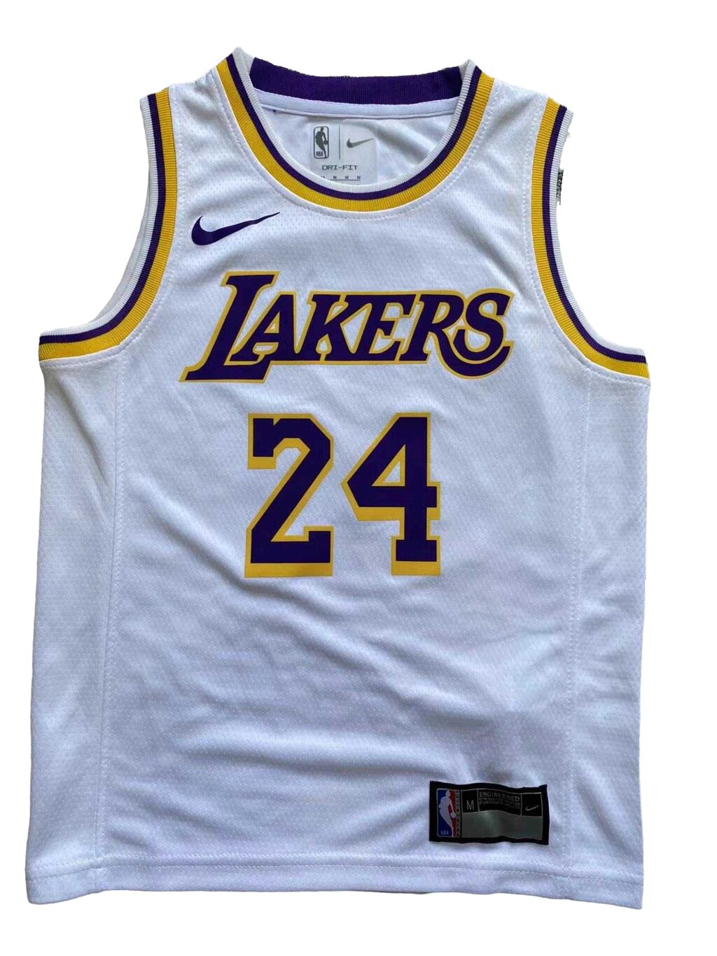 Дитяча баскетбольна форма NBA клуб Los Angeles Lakers №24 Kobe Bryant Тайланд White від компанії Basket Family - фото 1
