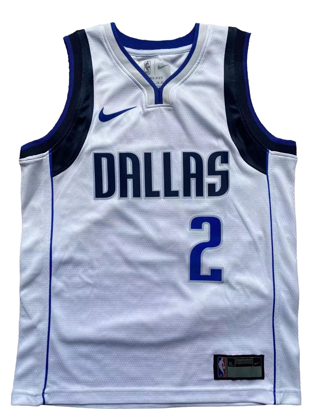 Дитячі баскетбольні джерсі Nike NBA клуб Dallas Mavericks №2 Kyrie Irving Тайланд White від компанії Basket Family - фото 1