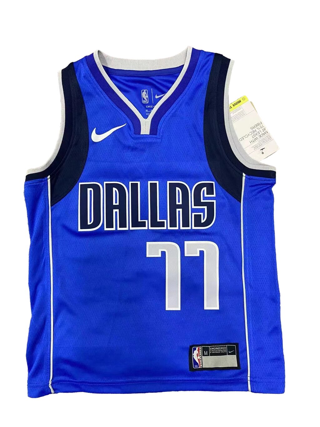 Дитячі баскетбольні джерсі Nike NBA клуб Dallas Mavericks №77 Luka Dončić Тайланд Blue від компанії Basket Family - фото 1