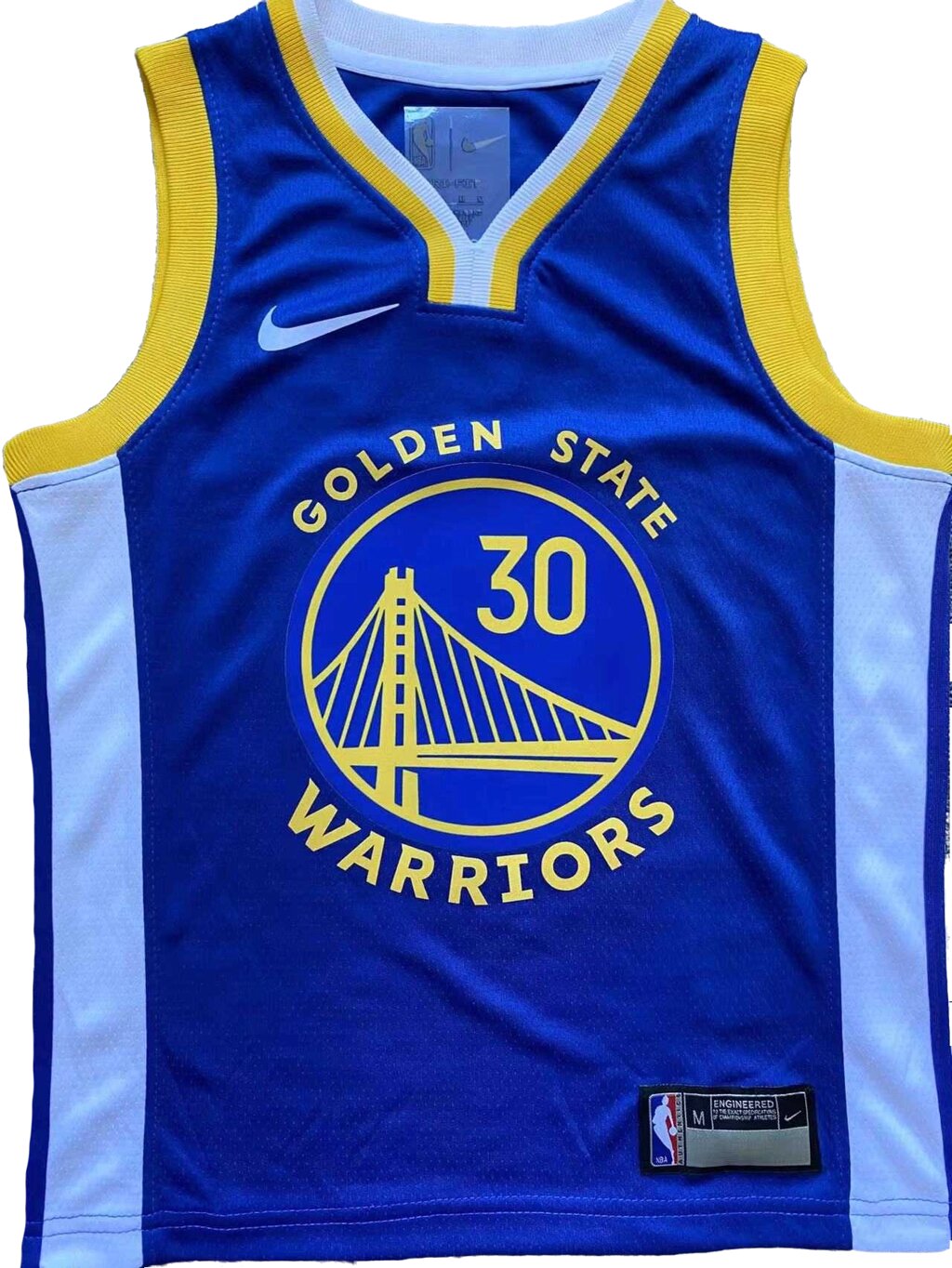 Дитячі баскетбольні джерсі Nike NBA клуб Golden State Warriors №30 Steph Curry Тайланд Blue від компанії Basket Family - фото 1