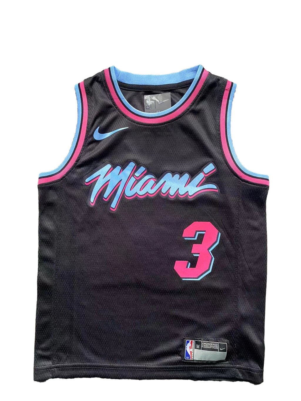 Дитячі баскетбольні джерсі Nike NBA клуб Miami Heat №3 Dwyane Wade Тайланд Black від компанії Basket Family - фото 1