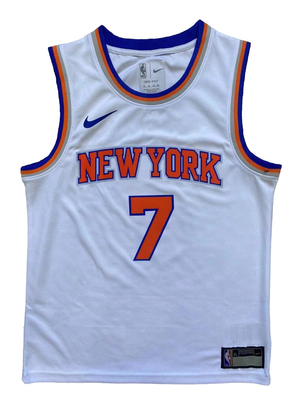 Дитячі баскетбольні джерсі Nike NBA клуб New York Knicks №7 Carmelo Anthony Тайланд White від компанії Basket Family - фото 1