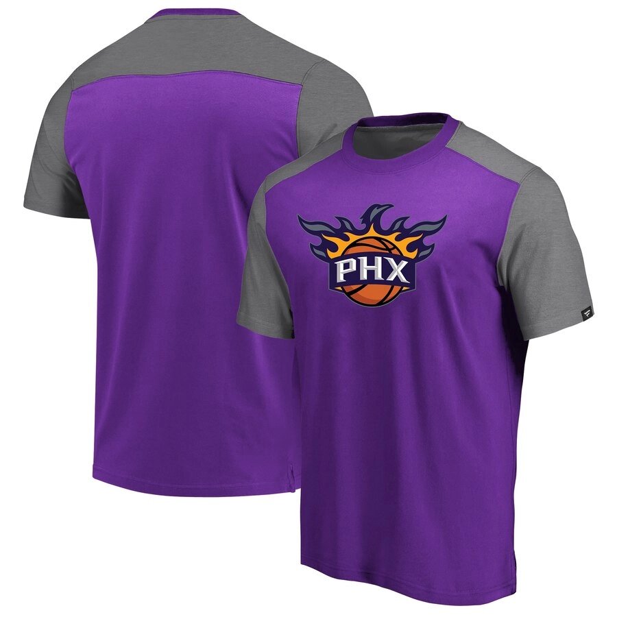 Футболка сіро-фіолетова Phoenix Suns NBA від компанії Basket Family - фото 1