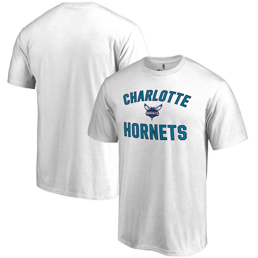 Футболки білі Charlotte Hornets від компанії Basket Family - фото 1