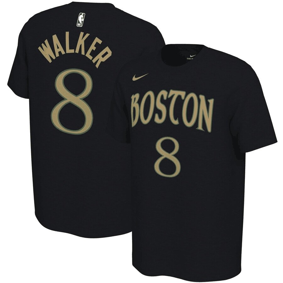 Футболки чорні Kemba Walker №8 Boston NBA від компанії Basket Family - фото 1