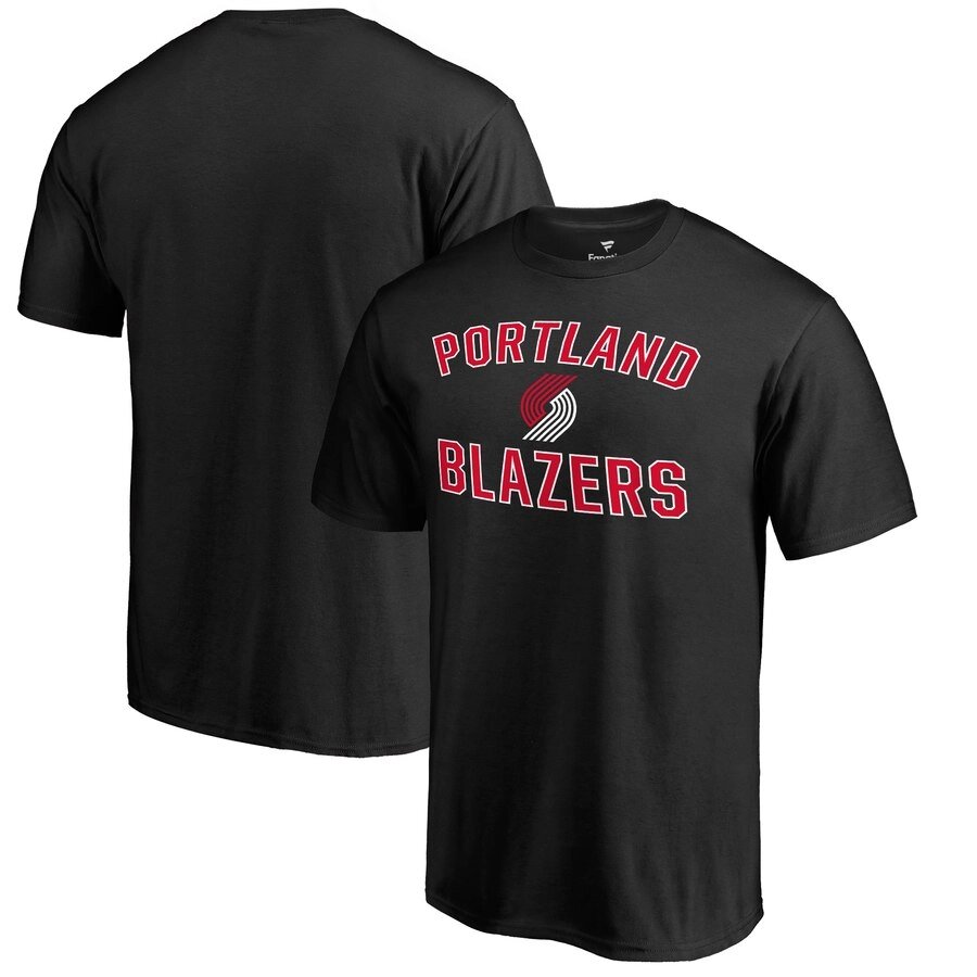Футболки чорні Portland Trail Blazers NBA від компанії Basket Family - фото 1