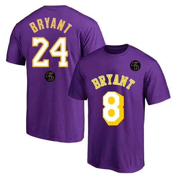 Футболки фіолетові Koby Bryant Los Angeles Lakers 2020 NBA від компанії Basket Family - фото 1
