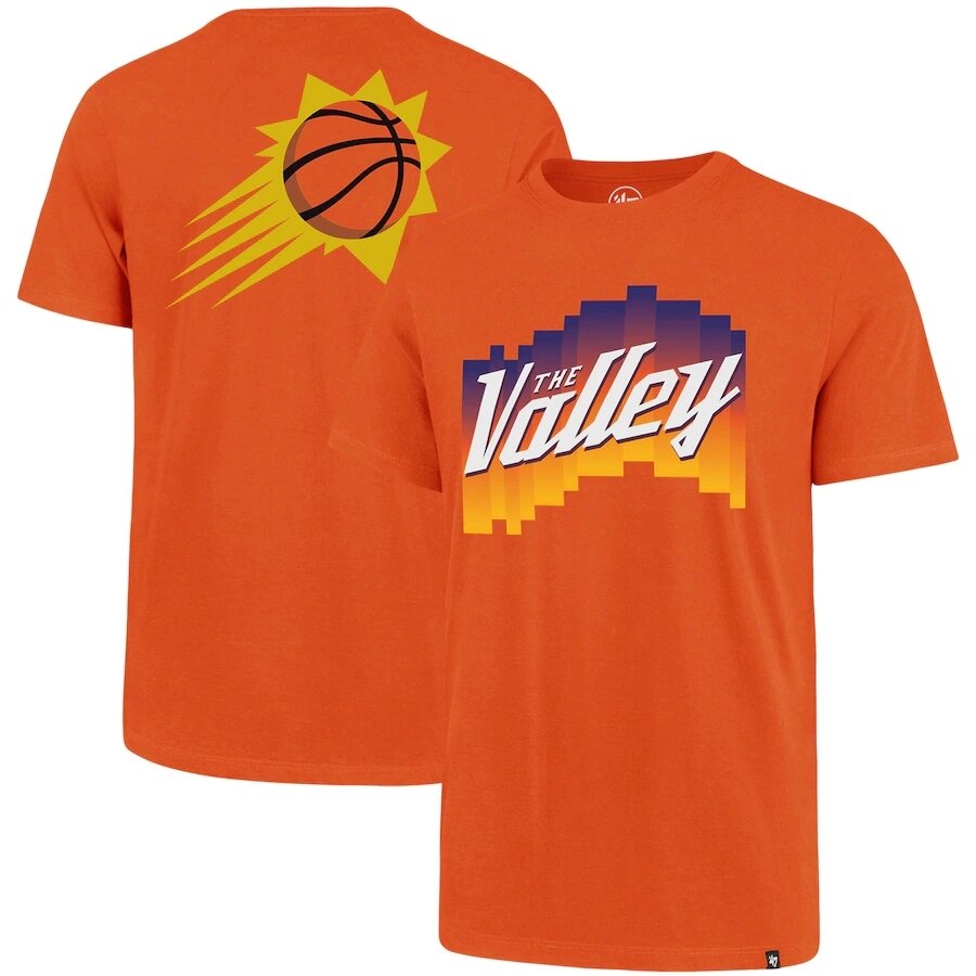 Футболки помаранчеві Phoenix Suns NBA від компанії Basket Family - фото 1
