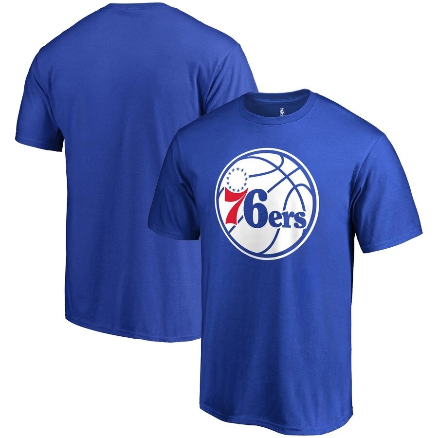 Футболки сині Philadelphia 76ers NBA від компанії Basket Family - фото 1