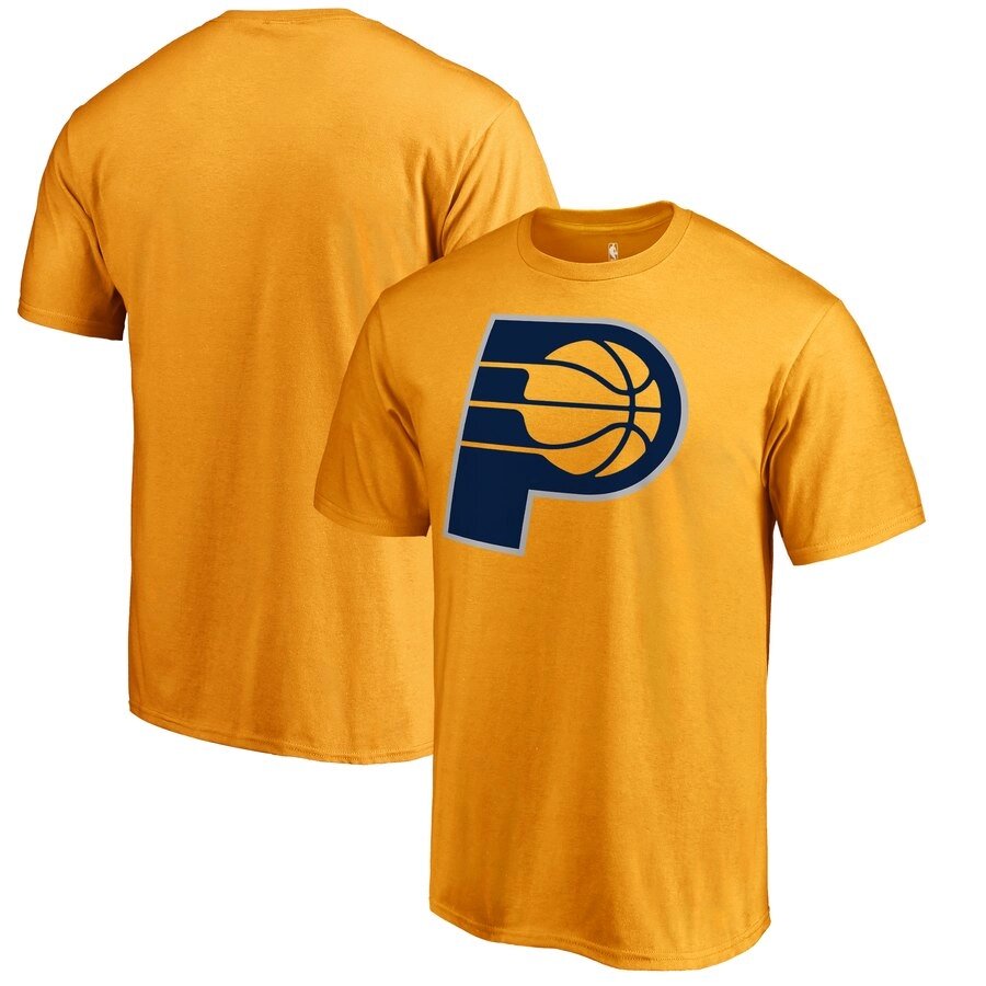 Футболки жовтого кольору Indiana Pacers NBA від компанії Basket Family - фото 1