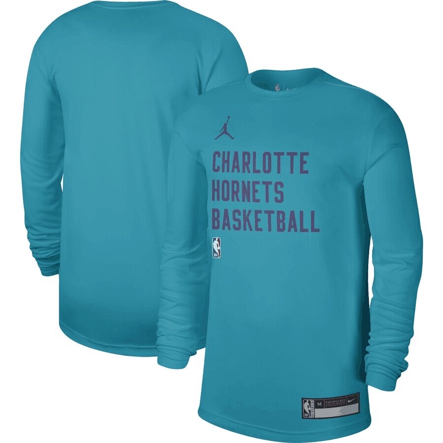 Men's Charlotte Hornets Jordan Practice Legend Performance Long Sleeve T-Shirt від компанії Basket Family - фото 1