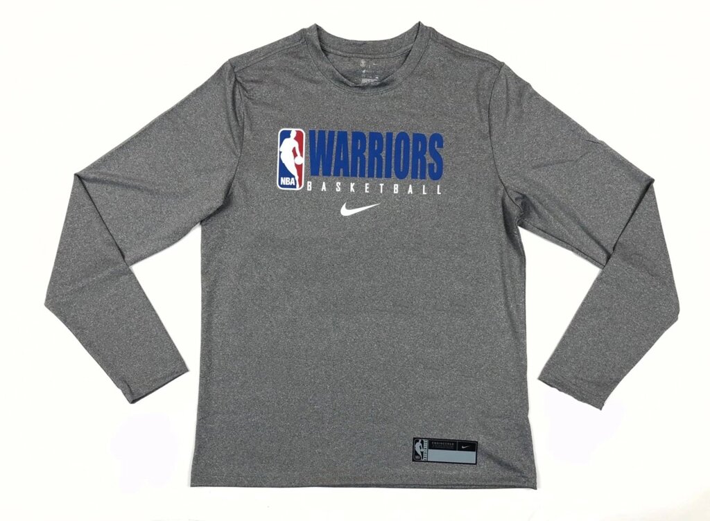 Men's Golden State Warriors Nike Grey Practice Legend Performance Long Sleeve T-Shirt від компанії Basket Family - фото 1